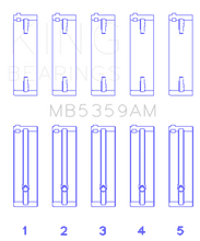 Load image into Gallery viewer, King Engine Bearings Mazda Fe 2.0L (Size +0.25mm) Main Bearing Set - Main Product View