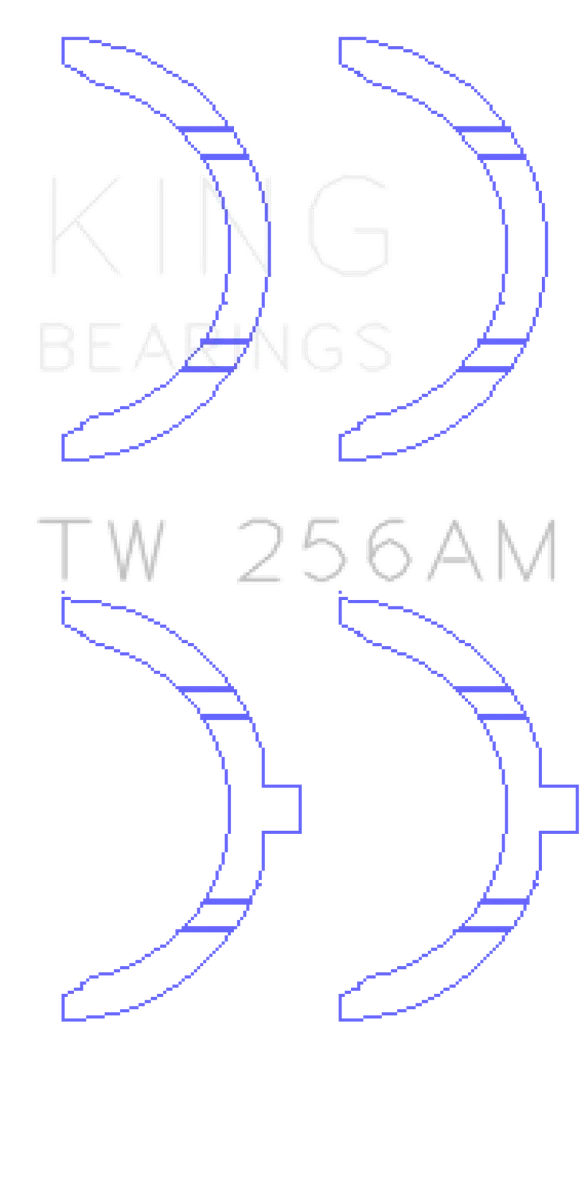 King Engine Bearings Mazda JE/JE06/JE07 Thrust Washer Set of 2 - Side View