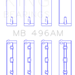 Load image into Gallery viewer, King Engine Bearings Mazda Kl V6 (Size +0.25mm) Main Bearing Set - Detail View