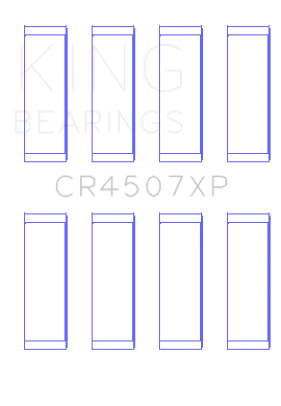 King Engine Bearings Mazda L3-VDT MZR Performance Rod Bearing Set - Size STD - Side View