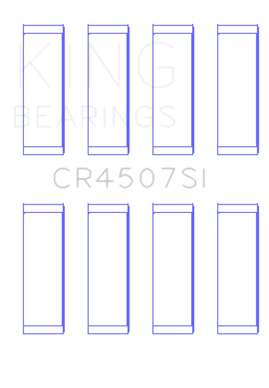 King Engine Bearings Mazda Mzr 2.3L 16V/Ford Duratec 2.3L 16V (Size +0.50mm) Conrod Bearing Set - Side View