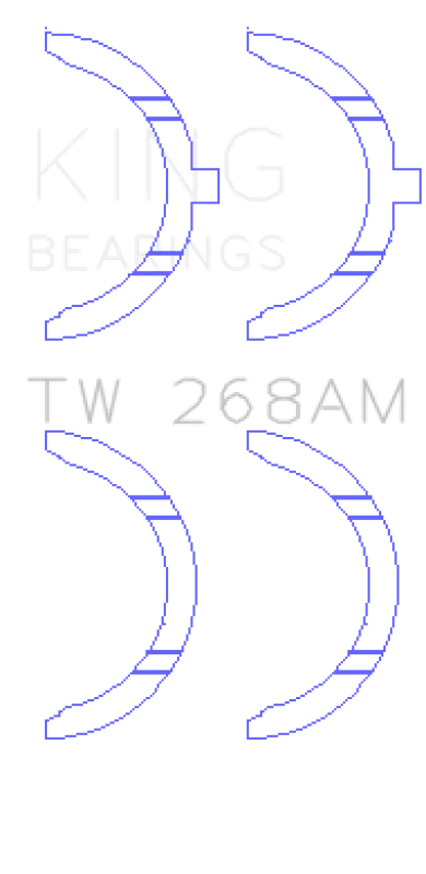 King Engine Bearings Mazda RF/R2/RF-T Thrust Washer Set - Detail View