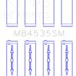 Load image into Gallery viewer, King Engine Bearings Mercedes Benz M 276 DE35 (Size +0.50mm) Main Bearing Set - Side View