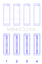 Load image into Gallery viewer, King Engine Bearings Mercedes-Benz OM 642.822/36/910/20/30/70 Main Bearing Set - Side View