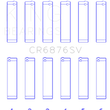 Load image into Gallery viewer, King Engine Bearings Mercedes Benz Om 642 Sputter Replacement (Size +0.50mm) Conrod Bearing Set - Side View