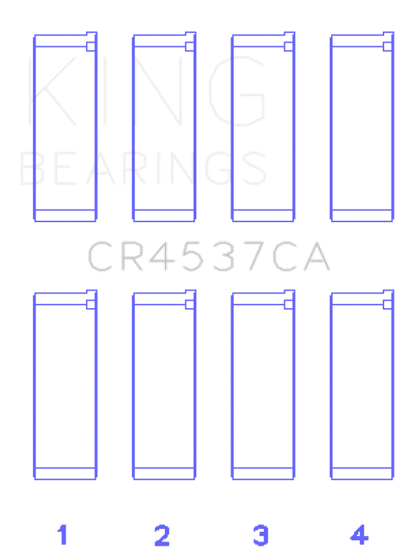 King Engine Bearings Mini Cooper S/Cooper S Conv/Works W10B16A Rod Bearing Set - Size STD - Side View