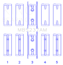Load image into Gallery viewer, King Engine Bearings Mitsubishi 4G12 (Size +0.25mm) Main Bearing Set - Main Product View