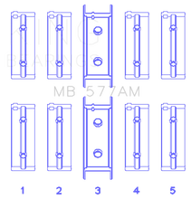 Load image into Gallery viewer, King Engine Bearings Mitsubishi 4G52 (Size +0.25mm) Main Bearing Set - Detail View