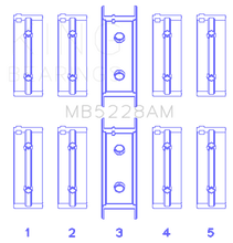 Load image into Gallery viewer, King Engine Bearings Mitsubishi 4G52 (Size +0.50mm) Main Bearing Set - Side View
