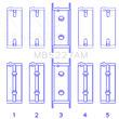 Load image into Gallery viewer, King Engine Bearings Mitsubishi 4G63/4G63T (->92) (Size +0.75mm) Main Bearing Set - Main Product View