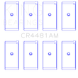 Load image into Gallery viewer, King Engine Bearings Mitsubishi 4G63/4G64 6 Bolt 1st Gen DSM (Size 0.50mm) Rod Bearing Set - Side View