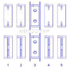 Load image into Gallery viewer, King Engine Bearings Mitsubishi 4G63/4G64 6 Bolt 1st Gen DSM Performance Main Bearing Set - Size STD - Side View
