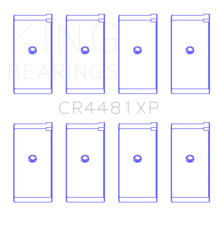 King Engine Bearings Mitsubishi 4G63/4G64 6 Bolt 1st Gen DSM Performance Rod Bearing Set - Size STDX - Main Product View