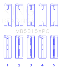 Load image into Gallery viewer, King Engine Bearings Mitsubishi 4G63/4G64 Coated Performance Main Bearing Set - Size STD - Side View