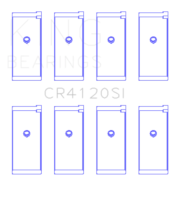 King Engine Bearings Mitsubishi 4G63/64 DOHC (Size +1.0mm) Connecting Rod Bearing Set - Side View