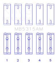 Load image into Gallery viewer, King Engine Bearings Mitsubishi 4G63T/4G64 (Size 0.25) Main Bearing Set - Main Product View