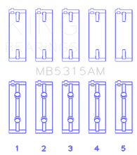 Load image into Gallery viewer, King Engine Bearings Mitsubishi 4G63T/4G64 (Size 0.75) Main Bearing Set - Main Product View