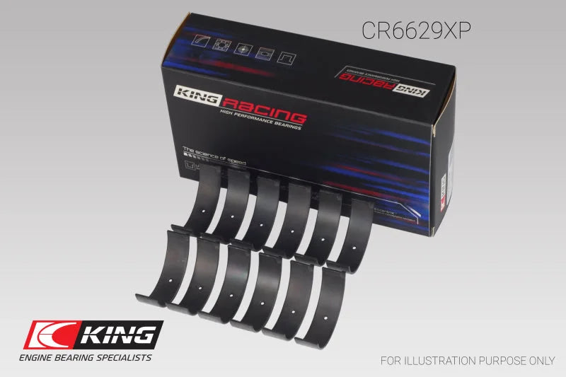 King Engine Bearings Mitsubishi 6G72 (Size 0.25) Connecting Rod Bearing Set - Back View