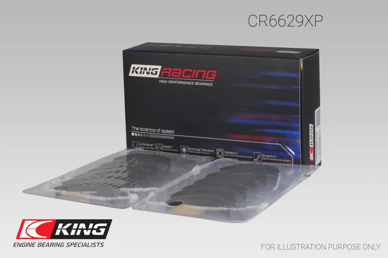 King Engine Bearings Mitsubishi 6G72 (Size 0.25) Connecting Rod Bearing Set - Additional View 5