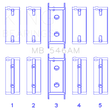 Load image into Gallery viewer, King Engine Bearings Mitsubishi G25B/4G54/4G53 (Size +0.50mm) Main Bearing Set - Detail View