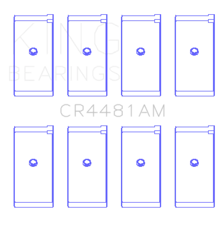 King Engine Bearings Mitsubishi G32/G63 (Size +1.0mm) Connecting Rod Bearing Set - Side View