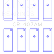 Load image into Gallery viewer, King Engine Bearings Nissan CA16DE/CA18DE/CA18ET/CA20E/CA20S/CD17 (Size +0.75mm) Conrod Bearing Set - Detail View