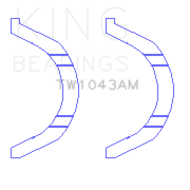 King Engine Bearings Nissan HR15 / 16DE Thrust Washer Set - Side View