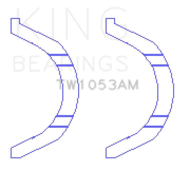 King Engine Bearings Nissan MR20DE Thrust Washer Set - Side View
