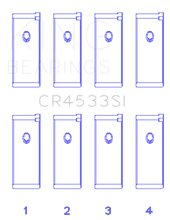 Load image into Gallery viewer, King Engine Bearings Nissan QR25DE DOHC 16 Valves (Size +0.75) Rod Bearing Set - Side View