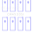 Load image into Gallery viewer, King Engine Bearings Nissan QR25DE DOHC 16 Valves Rod Bearing Set - Size STD - Side View