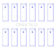 Load image into Gallery viewer, King Engine Bearings Nissan Rb30/Vg30 (Size +0.25mm) Connecting Rod Bearing Set - Side View