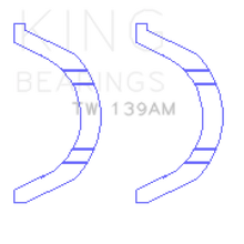 Load image into Gallery viewer, King Engine Bearings Nissan SR18/SR20 Thrust Washer Set - Main Product View