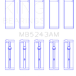 Load image into Gallery viewer, King Engine Bearings Nissan SR20DE (Size 0.25mm) Performance Main Bearing Set - Main Product View