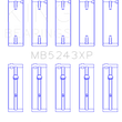 Load image into Gallery viewer, King Engine Bearings Nissan SR20DE/DET 2.0L Performance Main Bearing Set - Size STDX - Main Product View