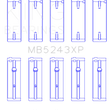 Load image into Gallery viewer, King Engine Bearings Nissan Sr20DE (Size +.026mm) Main Bearing Set - Main Product View