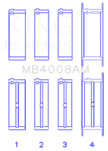 Load image into Gallery viewer, King Engine Bearings Nissan VG20E/VG20DET V6 (Size STD) Main Bearing Set - Main Product View