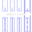 Load image into Gallery viewer, King Engine Bearings Nissan VG30DE/VG30DETT Performance Main Bearing Set - Size STDX - Main Product View
