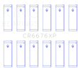 Load image into Gallery viewer, King Engine Bearings Nissan VG30DE/VG30DETT/VG30E/VG30T Performance Rod Bearing Set - Size STDX - Side View