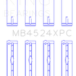 Load image into Gallery viewer, King Engine Bearings Nissan VR38DETT pMaxKote Crankshaft Main Bearing Set - Size STDX - Detail View