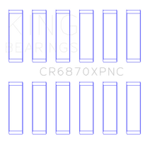 Load image into Gallery viewer, King Engine Bearings Nissan VR38DETT pMaxKote Performance Con Rod Bearing Set - Size STD - Side View