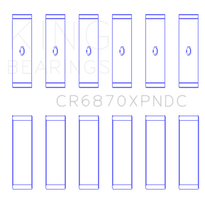 Load image into Gallery viewer, King Engine Bearings Nissan VR38DETT pMaxKote Performance Con Rod w/ Dowel Hole Bearing Set - Side View