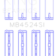 Load image into Gallery viewer, King Engine Bearings Nissan VR38DETT/VQ35HR/VQ37HR Main Bearing Set - Side View