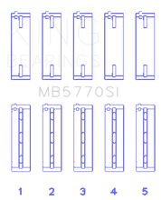 Load image into Gallery viewer, King Engine Bearings Nissan Vk45Dd/E/Vk50Ve/Vk56DE/Vd (Size +0.75mm) Main Bearing Set - Main Product View