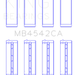 Load image into Gallery viewer, King Engine Bearings Nissan Vq20DE/Vq25Dd/Vq30DE/Dd/DET/Vq35DE (Size +0.25mm) Main Bearing Set - Side View