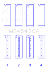 Load image into Gallery viewer, King Engine Bearings Nissan Vq20DE/Vq25Dd/Vq30DE/Dd/DET/Vq35DE (Size +0.75mm) Main Bearing Set - Side View