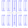 Load image into Gallery viewer, King Engine Bearings Opel C20XE / X18XE / X22XE Main Bearing Set - Main Product View