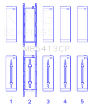 Load image into Gallery viewer, King Engine Bearings Opel LNF/LSJ/L42/61/Z22SE Crankshaft Main Bearing Set (Set of 5) - Main Product View