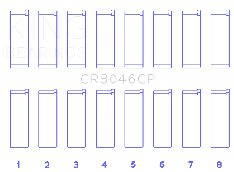 King Engine Bearings Porsche M 48.00 / M 48.50 (Size STD) Rod Bearing Set - Main Product View