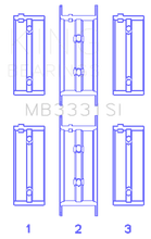 Load image into Gallery viewer, King Engine Bearings Subaru 1300/1600 (Size +0.50mm) Main Bearing Set - Side View