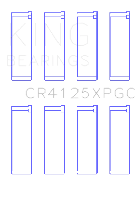 King Engine Bearings Subaru EJ20/EJ22/EJ25 pMaxKote Performance Rod Bearing Set - Size +.026mm - Main Product View